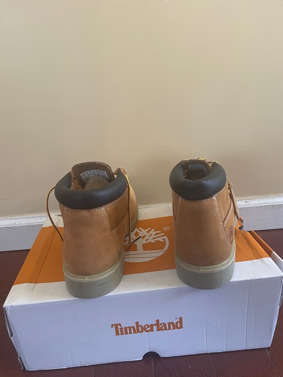 Timberland Wheat/Tan Padded Collar Lace-Up Boots/Waterproof main image 11